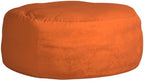 Chill Sack Bean Bag Chair - 5' Giant Memory Foam Lounge Chair with Soft Microfiber Cover – Cozy Furniture for Living Room, Dorm, & Kids' Rooms – Comfortable 5 Ft, Microsuede Lounge Sofa, Orange