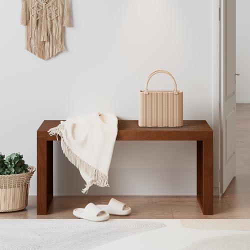 APRTAT Bamboo Dining Bench 35-Inch Indoor Wood Shoe Rack Bench for Entryway |...