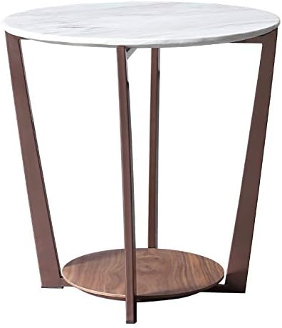 Telephone Table, Marble Surface Telephone Table,Sofa Round Side Table,Small M...