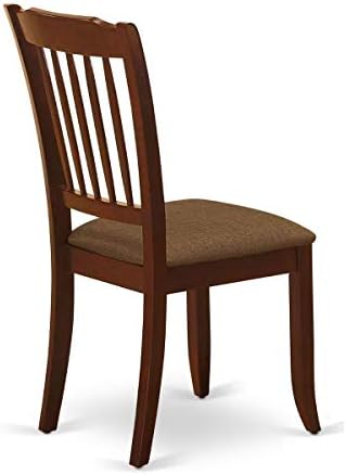 East West Furniture DLDA5-MAH-C 5 Piece Kitchen Table Set for 4 Includes a Ro...