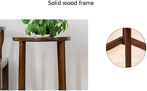 Telephone Table, Solid Wood Side Table,Sofa Table,Living Room Moving Round Ta...