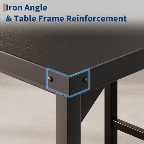 GarveeHome Dining Table Set for 2 with Corner Protector, Kitchen Table Set w/...
