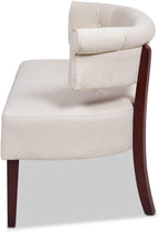 Jennifer Taylor Home Jared Roll Arm Tufted Bench Settee with Back