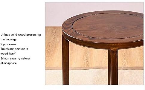 Telephone Table, Solid Wood Side Table,Sofa Table,Living Room Moving Round Ta...