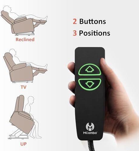 MCombo Oversized Power Lift Recliner Chair for Elderly R7092 (Dark Brown) | S...