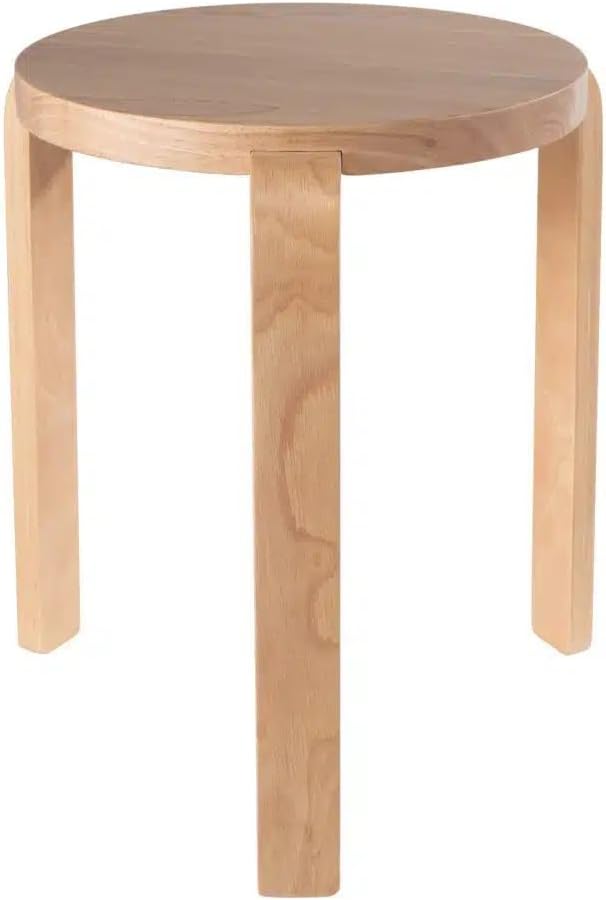 Boraam Mateo Round Backless Stacking Stools - Set of 2 - Blonde Oak