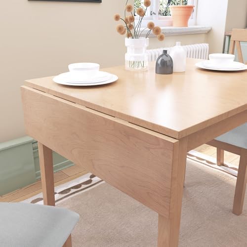 Merax Wooden 29"- 45" Folding Kitchen Table with Drop Leaf for Livi...