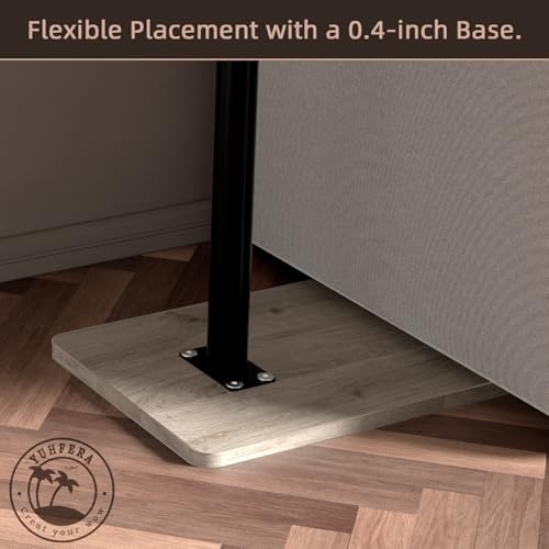 YUHFERA Sofa Armrest Tray Table for Couch - 360° Swivel Height Adjustable End...