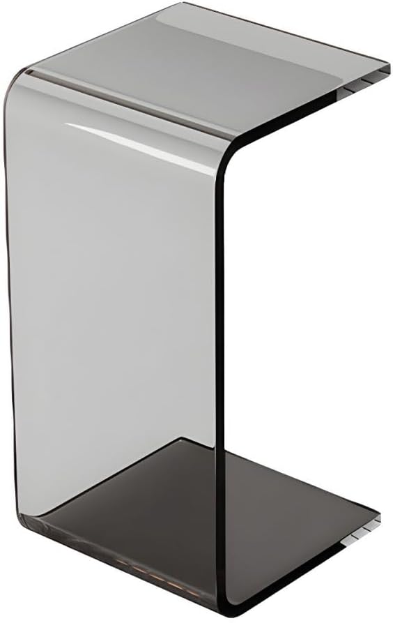 Side Table,C Shaped End Table, Acrylic Sofa Side Table, Bedside Table for Bed...