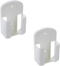 Mantouxixi 2Pcs Remote Control Holder Rack Wall Mount Media Organizer Storage Rack 61MM for Air Conditioner Controller - White