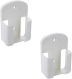 Mantouxixi 2Pcs Remote Control Holder Rack Wall Mount Media Organizer Storage Rack 61MM for Air Conditioner Controller - White