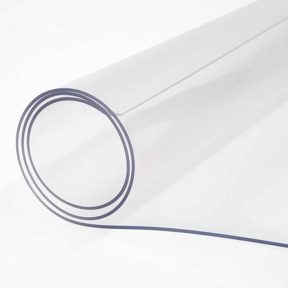 VEVOR Clear Desk Cover Protector, 40 x 80 inch, 1.5 mm Thick Plastic Clear De...