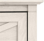 MAKLAINE Tall Engineered Wood Kitchen Pantry Cabinet with Doors, Linen White Oak Finish, Adjustable Shelves, Freestanding Storage Cupboard, Farmhouse Style for Kitchen or Dining Room