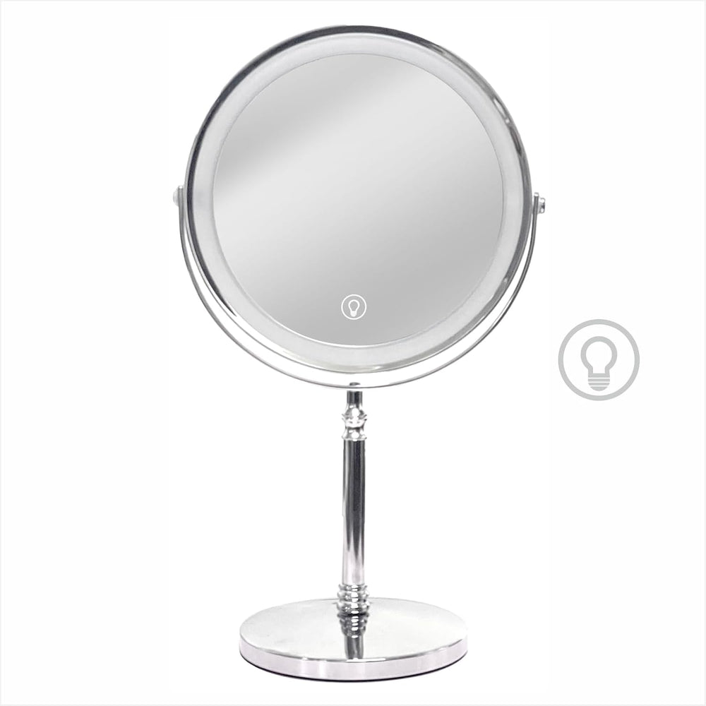 Makeup Mirror with Lights ，8 Inch 1X/10X Rechargeable Double Sided Magnifying...