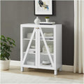 HomeStock Stackable Pantry Cabinet - Kitchen Storage Organizer - 16" D x 60.5" W x 38" H - White
