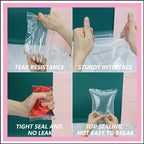 iMailer - 100 Pcs- 9" x 12" Clear Zip Bags - Reclosable Plastic Zip Poly Bags for A4, Letter Sized Documents, Clothing