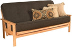 Kodiak Furniture 8" Full Size Spring Futon Mattress Replacement, Sleeper Sofa Bed Mattress, Linen Charcoal, Frame Not Included