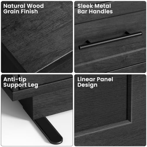 Fatmok Modular Entertainment Center & Buffet Cabinet, Extra Long Sideboar...
