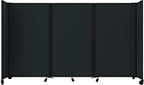 Versare Room Divider 360 Portable Wall Partition | Folding Panels | Large Freestanding Divider | Locking Wheels | Temporary Room Separator