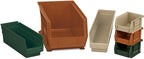 Akro-Mils 30150 12-Inch by 8-Inch by 4-Inch Plastic Nesting Shelf Bin Box, Hunter Green, Case of 12