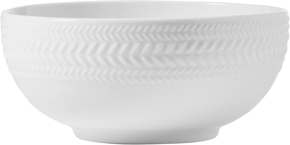 Pfaltzgraff Josephine 24-Piece Dinnerware Set, Porcelain Dish Set with Emboss...