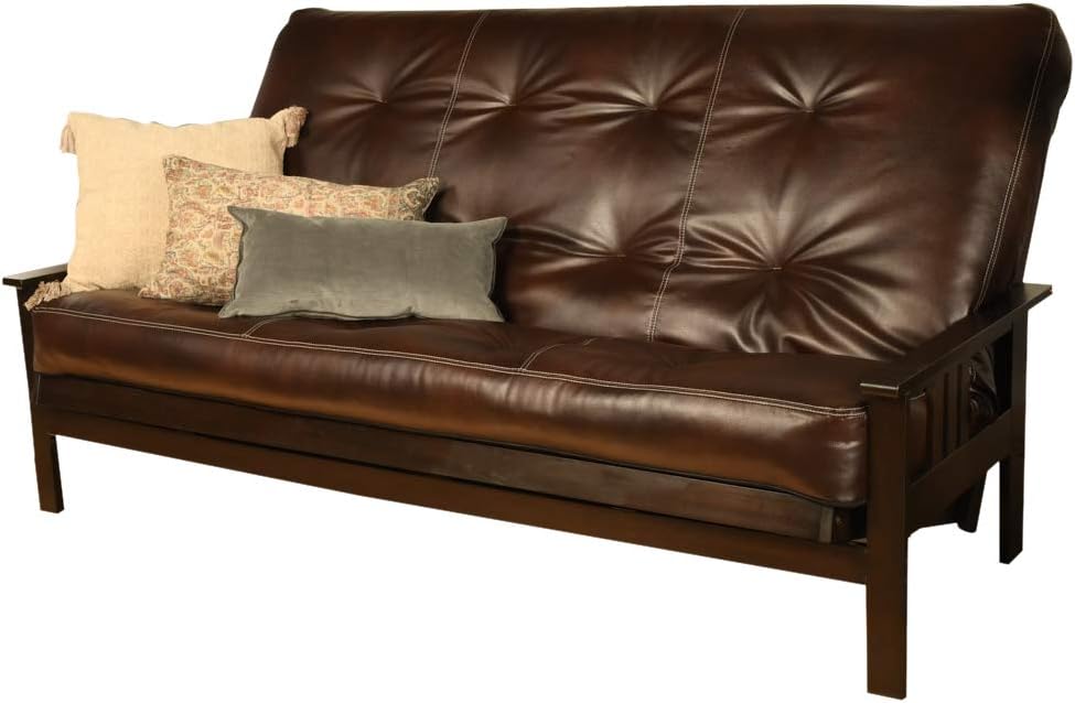 Kodiak Furniture Monterey Queen-size Futon, Espresso Finish with Oregon Trail...