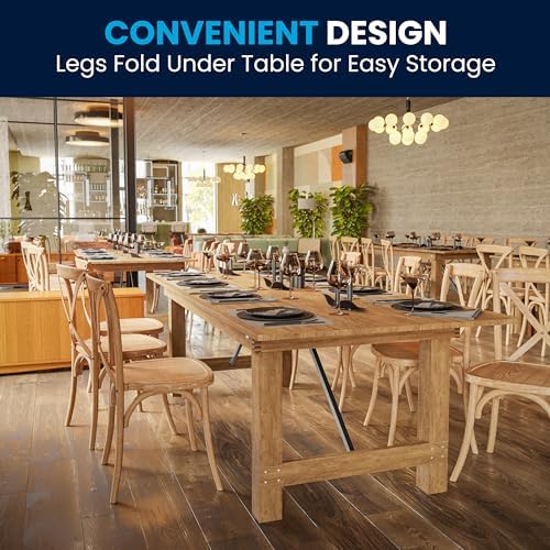 Flash Furniture Hercules 96x40 in Folding Table | Commercial Grade, Foldable ...