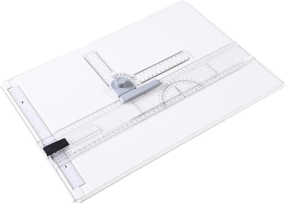 A3 Drafting Table Graphic Sketch Board Clear Rule Parallel Motion Measuring S...