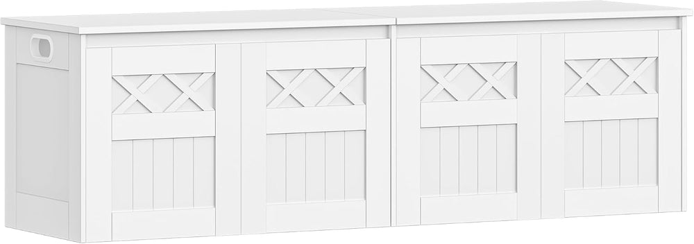 Hzuaneri 59" Modern Farmhouse Storage Chest and Bench | 70 Gal | 330lb S...