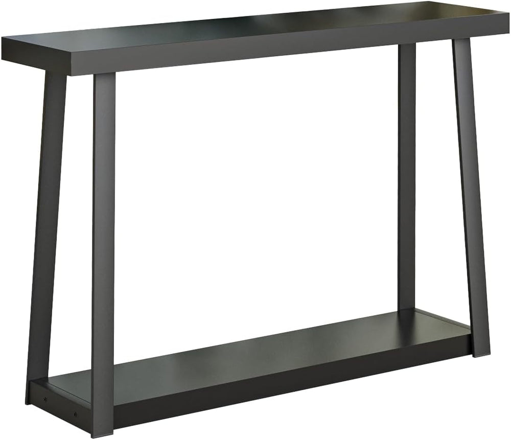 Masupu Console Table with Storage, Sofa Table with Shelf, Narrow Entryway Tab...