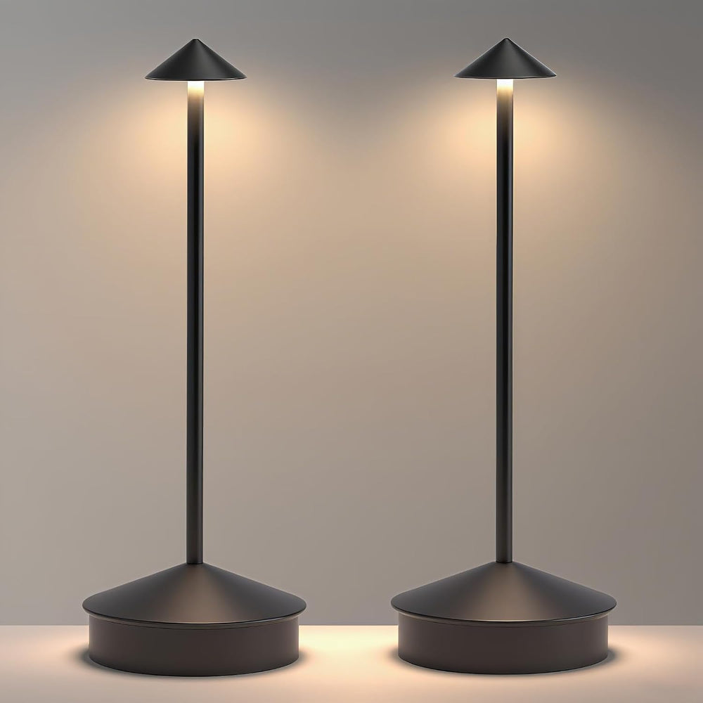 EJQ 2 Pack LED Cordless Table Lamp, Portable 6000mAh Rechargeable, Touch Cont...