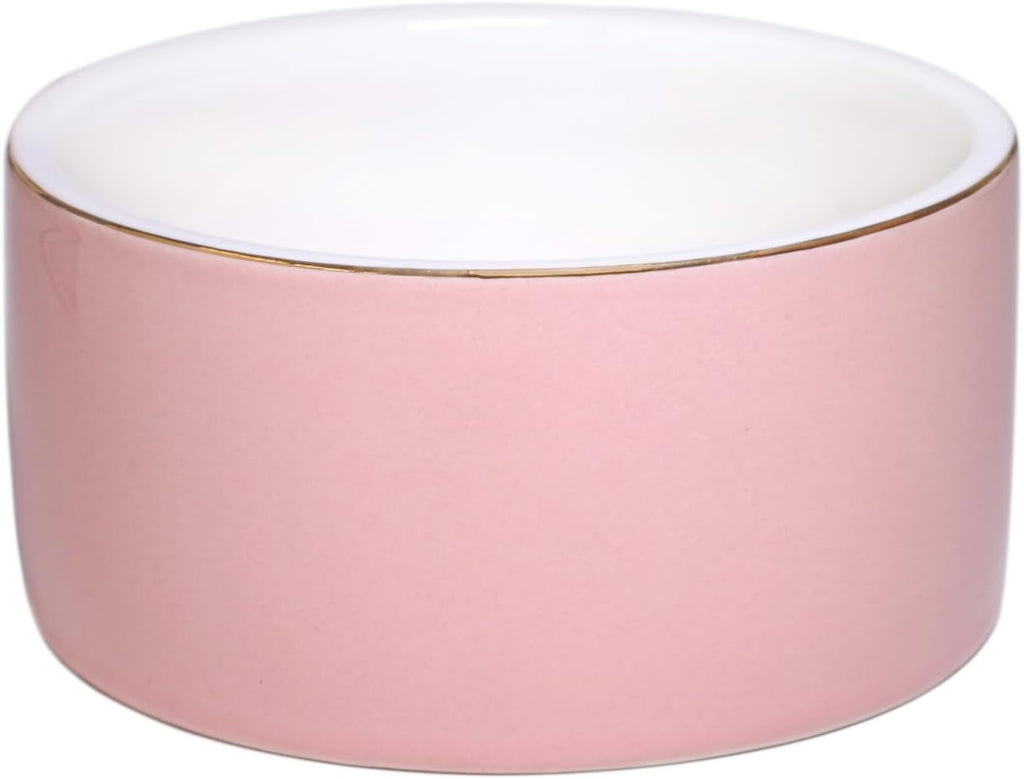 HANKOR Paper Clip Holder - Ceramic Paperclip Holders for Desk, Binder Paper Clip Dispenser Organizer (Pink)
