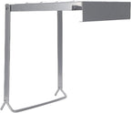ZJchao Folding Ladder Platform Multi Purpose Shelf A Frame Design Iron Work Stand Table with Foldable Sturdy for Home Office Space Saving (Iron)