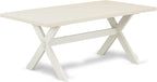 East West Furniture XT027 X-Style Mid-Century Modern Dining Table - a Rectangle Kitchen Table Top with Stylish Legs, 40x72 Inch, Multi-Color
