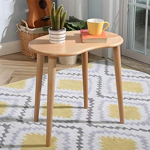 Telephone Table, Solid Wood Pea Shaped Side Table,Living Room Bedroom Furnitu...