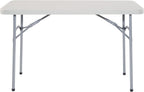 Office Star Resin Multipurpose Rectangle Folding Table for Indoor or Outdoor Use, 4 Feet x 2 Feet