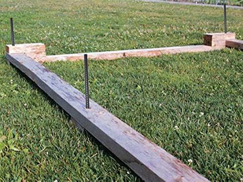 AAGUT Straight Rebar Stakes 24 Inch 1/2 Inch Thickness Concrete Form Stakes