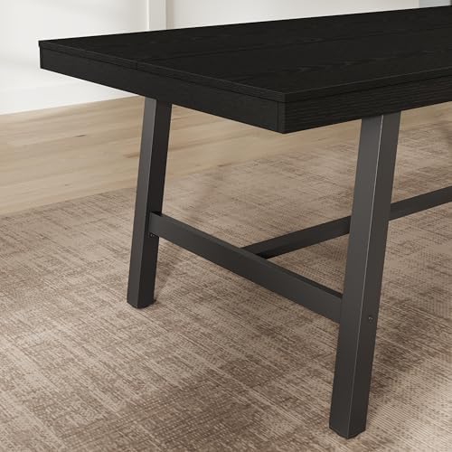 GarveeHome Industrial Dining Table for 8-10 People, 86.61" Long Large Ki...
