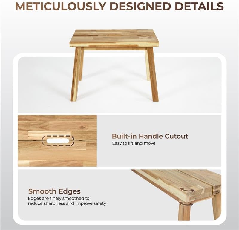 ARROWSTONE Solid Wood Bench for Entryway, Make Up Bench, Bed Bench, Dining, P...