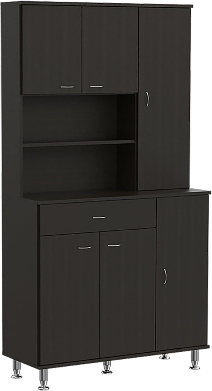 Kitchen Pantry Piacenza, Kitchen, Black