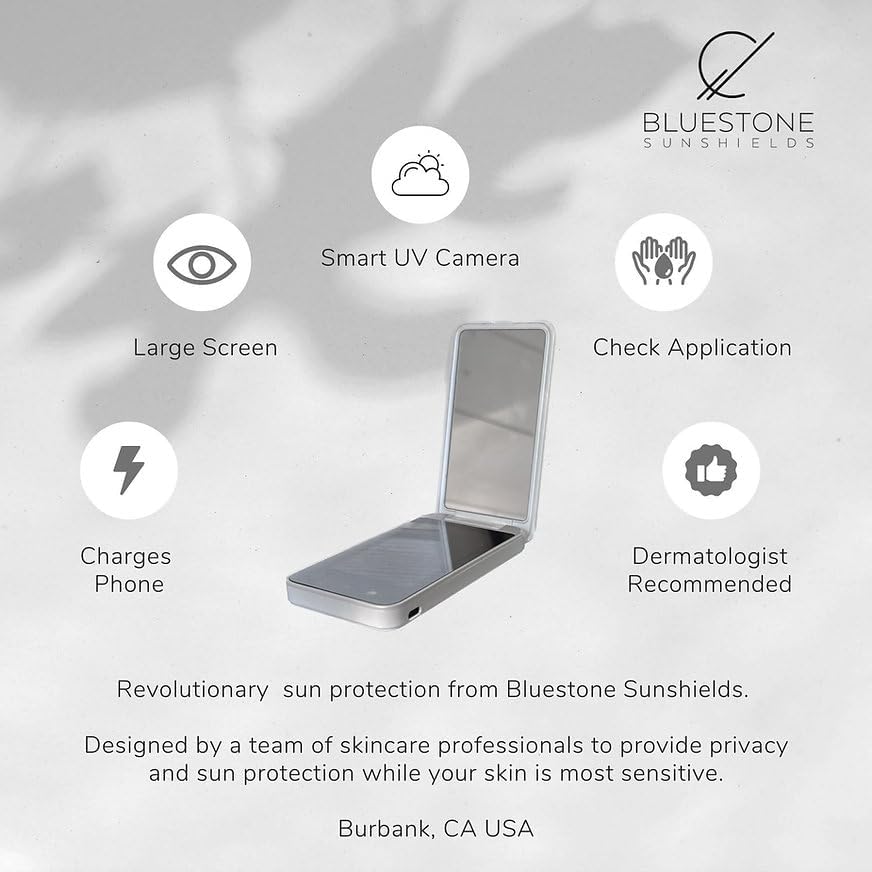 Bluestone Sunshield Sun Smart UV Makeup Mirror - Makeup Vanity Mirror, Ideal ...