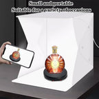 JAYEGT Motorized Rotating Display Stand with LED Light , 10 inch /55lbs Load, 360 Degree Electronic Photography Turntable for Product Show, Jewelry, Crystal Art (Black / 5 Colors LED Light /Rechargeable)