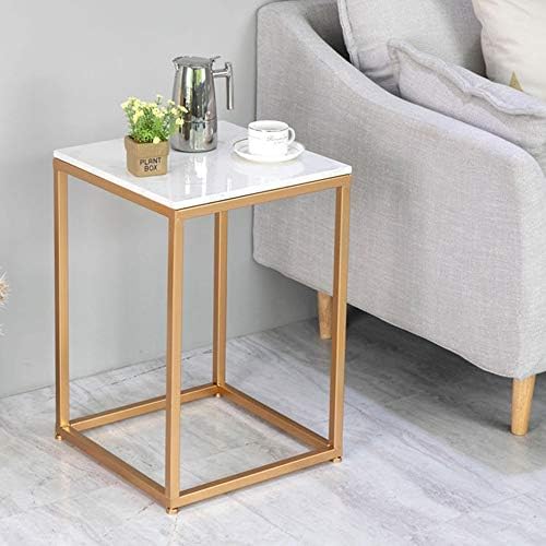 Telephone Table, Marble Side Table Nordic Living Room Square Sofa Corner Tabl...