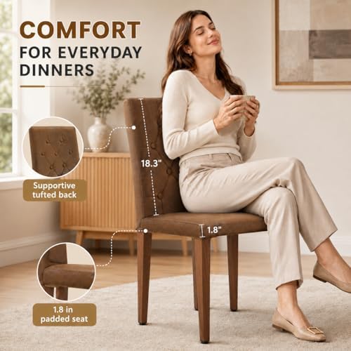 63"-79" Expandable Dining Table Set for 8, Wood Rectangle Dining Ta...