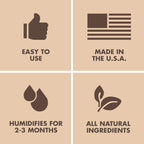 Boveda 69% Two-Way Humidity Control Packs For Plastic and Wood Containers Size 60 – 4 Pack – Moisture Absorbers – Humidifier Packs – Hydration Packets in Resealable Bag