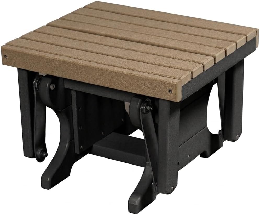 DutchCrafters Ottoman – Amish Made, HDPE Outdoor, Weather Resistant Patio Foo...