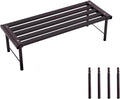 Metal Plant Stand, Rust-proof Aluminum Flower Pot Stand, Plants Display Stands Decoration Racks for Living Room Balconies and Gardens (60 Ebony)