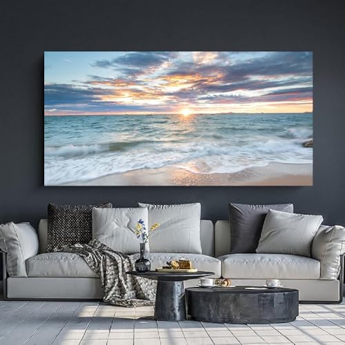 Yxbhhym-Large Canvas Wall Art Beach Artwork for Walls Coastal Wall Décor Seas...
