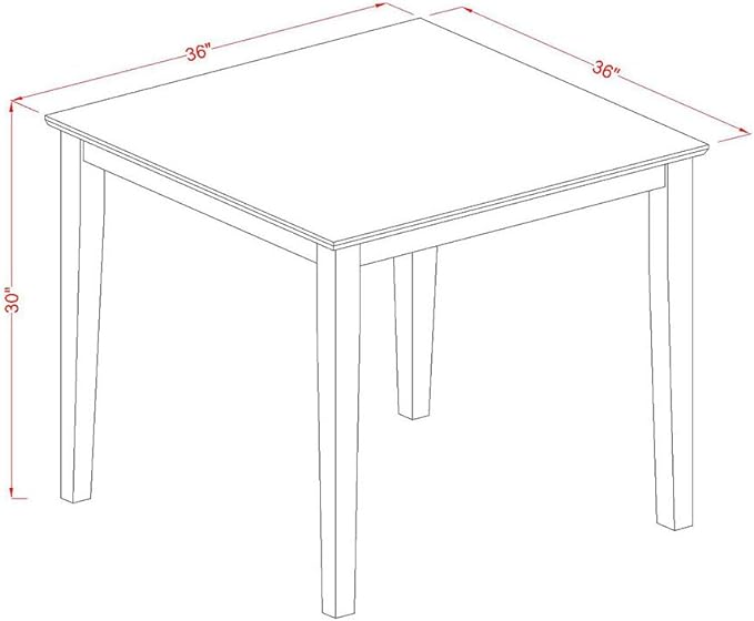 East West Furniture OXEN3-OAK-07 3 Piece Dining Table Set for Small Spaces Contains a Square Dining Room Table and 2 Limelight Linen Fabric Parsons Chairs, 36x36 Inch, Oak