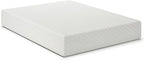 Signature Design by Ashley Queen Size Chime 12 Inch Medium Firm Memory Foam Mattress with Green Tea & Charcoal Gel for Pressure Relief, Fiberglass Free, Mattress In A Box